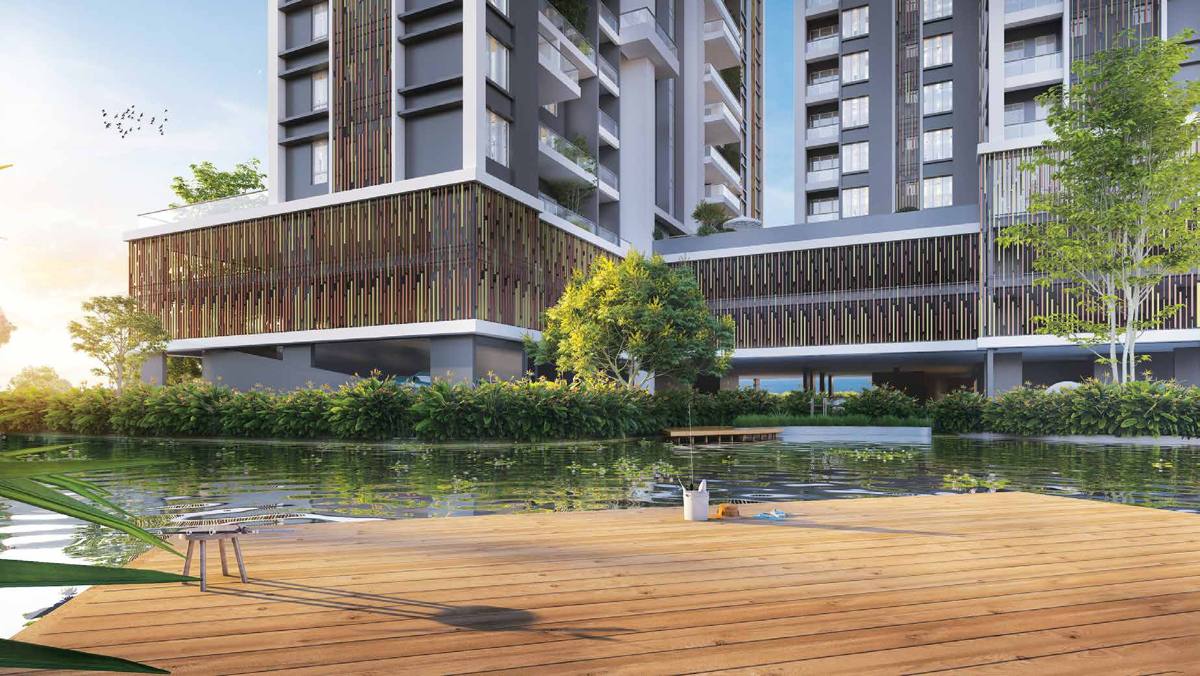 Waterside deck